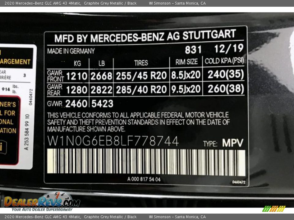 2020 Mercedes-Benz GLC AMG 43 4Matic Graphite Grey Metallic / Black Photo #24