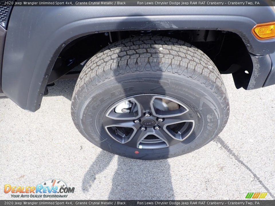 2020 Jeep Wrangler Unlimited Sport 4x4 Granite Crystal Metallic / Black Photo #9