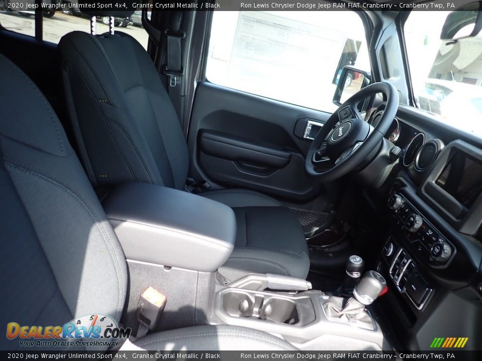 2020 Jeep Wrangler Unlimited Sport 4x4 Granite Crystal Metallic / Black Photo #10