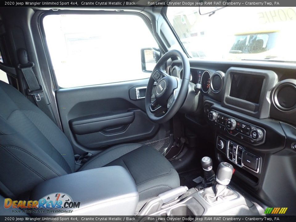 2020 Jeep Wrangler Unlimited Sport 4x4 Granite Crystal Metallic / Black Photo #11