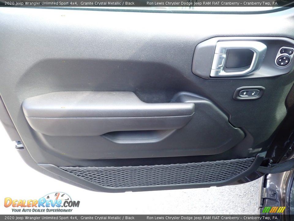 2020 Jeep Wrangler Unlimited Sport 4x4 Granite Crystal Metallic / Black Photo #14