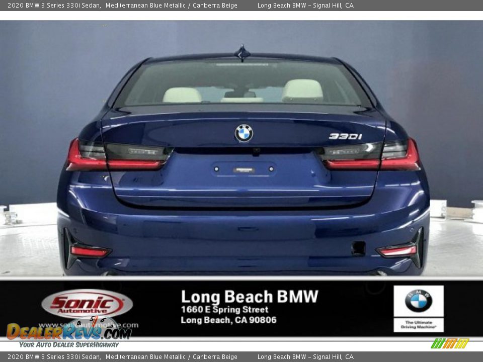 2020 BMW 3 Series 330i Sedan Mediterranean Blue Metallic / Canberra Beige Photo #3