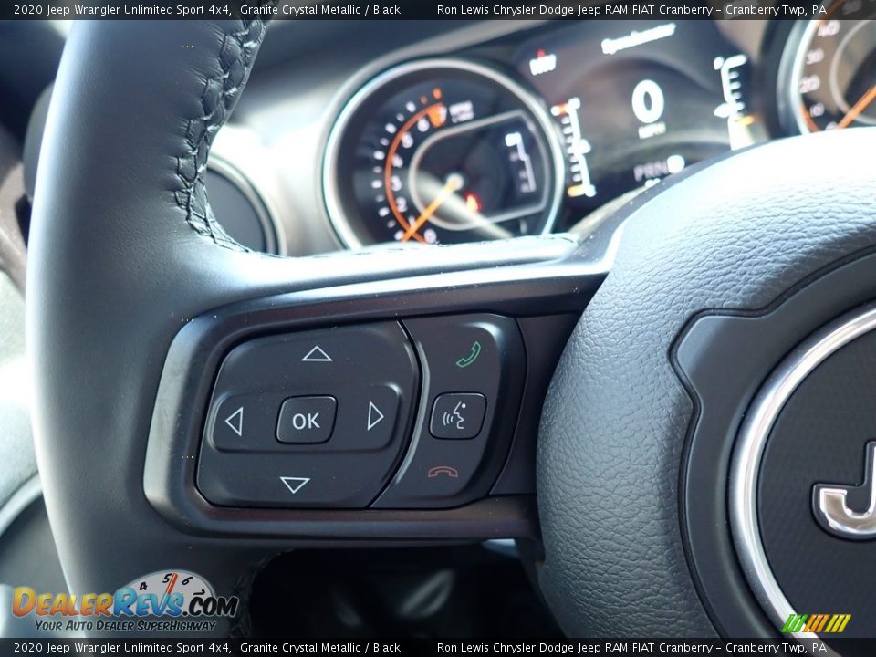 2020 Jeep Wrangler Unlimited Sport 4x4 Granite Crystal Metallic / Black Photo #19