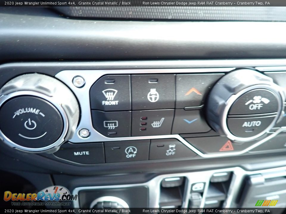 2020 Jeep Wrangler Unlimited Sport 4x4 Granite Crystal Metallic / Black Photo #20