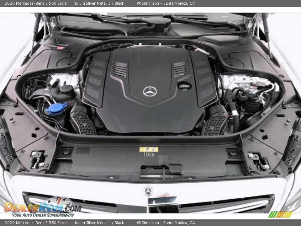 2020 Mercedes-Benz S 560 Sedan Iridium Silver Metallic / Black Photo #8