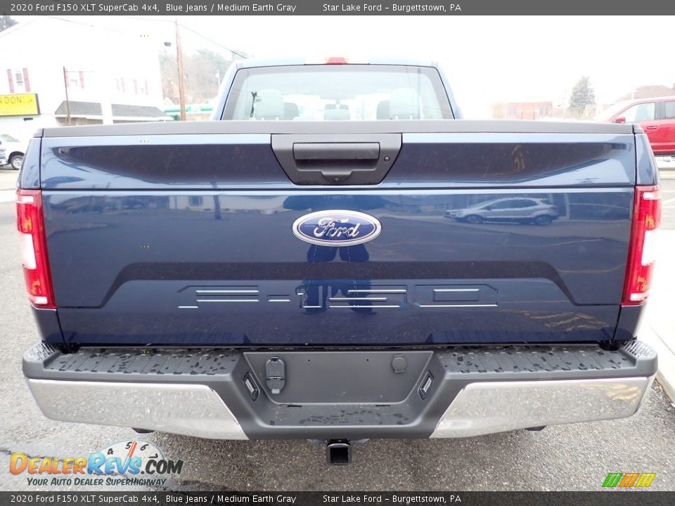 2020 Ford F150 XLT SuperCab 4x4 Blue Jeans / Medium Earth Gray Photo #4