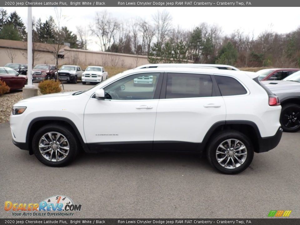 2020 Jeep Cherokee Latitude Plus Bright White / Black Photo #2