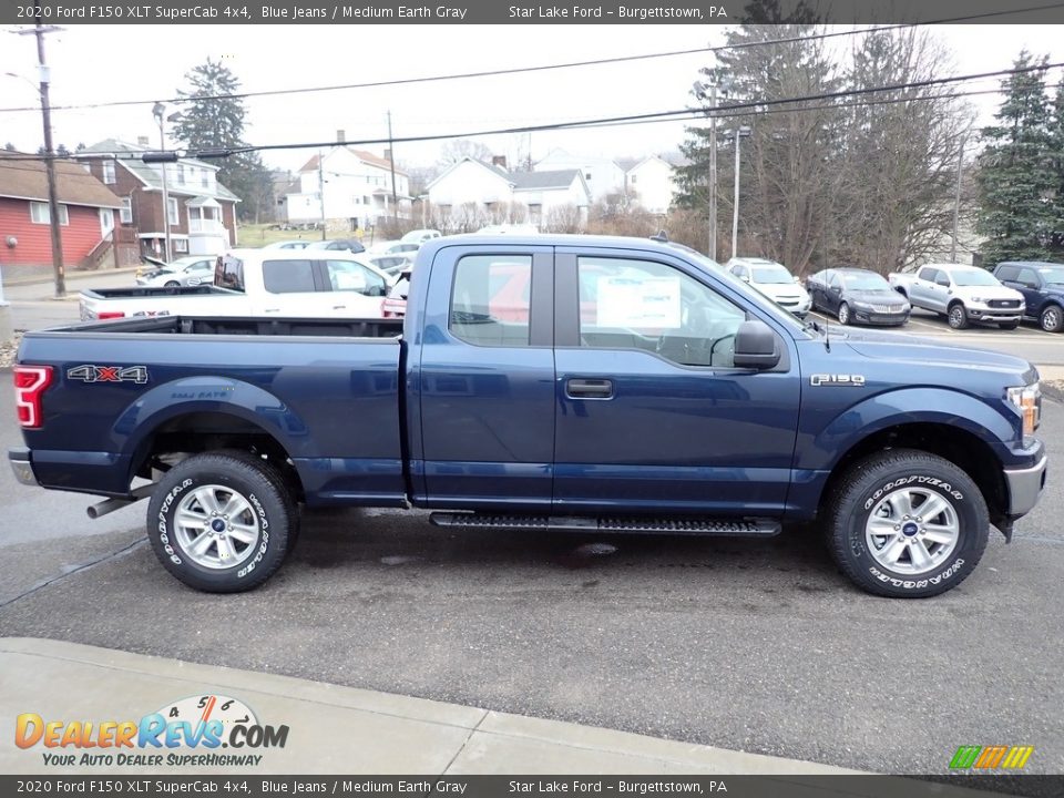 Blue Jeans 2020 Ford F150 XLT SuperCab 4x4 Photo #6