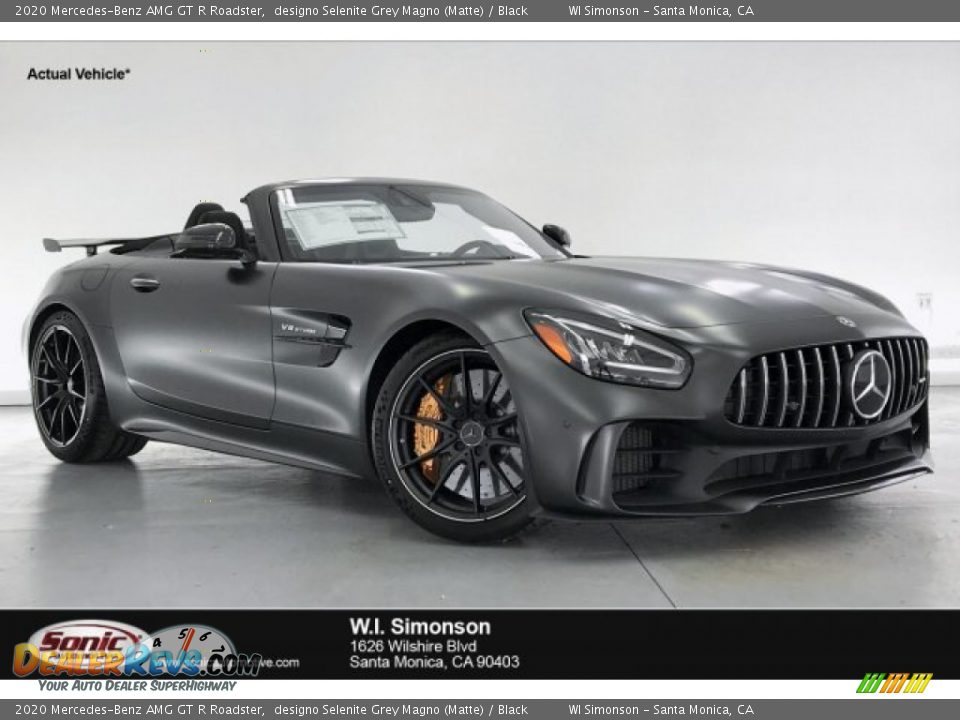 2020 Mercedes-Benz AMG GT R Roadster designo Selenite Grey Magno (Matte) / Black Photo #1