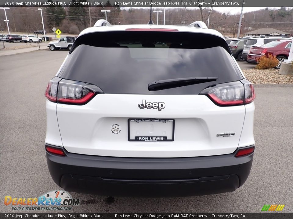 2020 Jeep Cherokee Latitude Plus Bright White / Black Photo #4