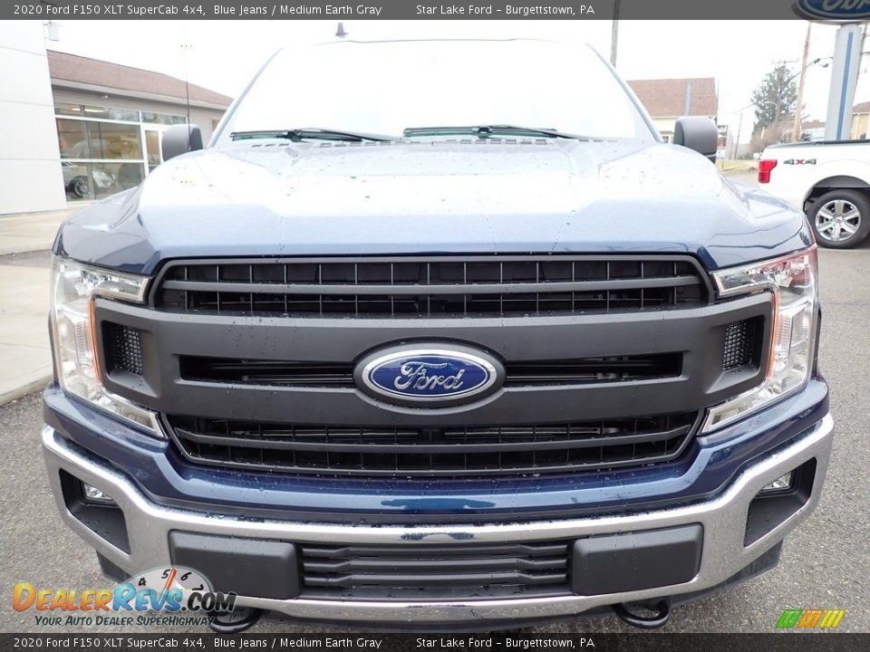 2020 Ford F150 XLT SuperCab 4x4 Blue Jeans / Medium Earth Gray Photo #8