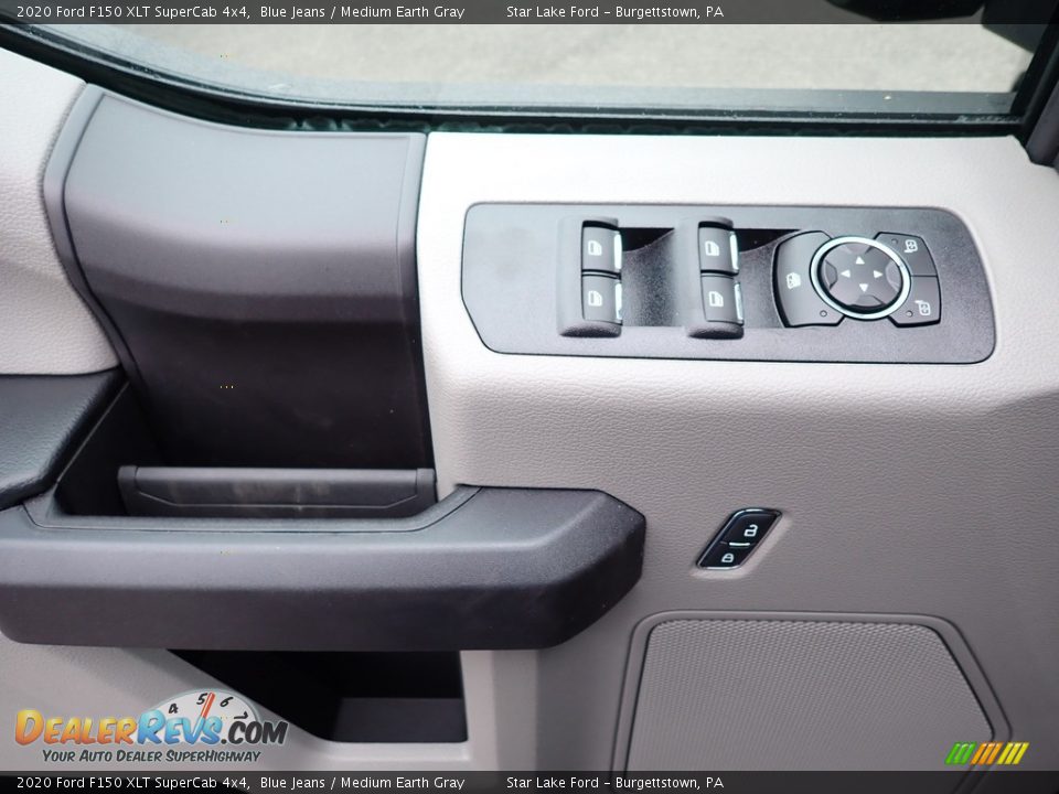 2020 Ford F150 XLT SuperCab 4x4 Blue Jeans / Medium Earth Gray Photo #12