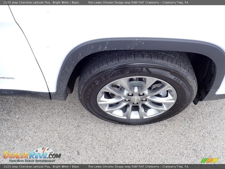 2020 Jeep Cherokee Latitude Plus Bright White / Black Photo #9