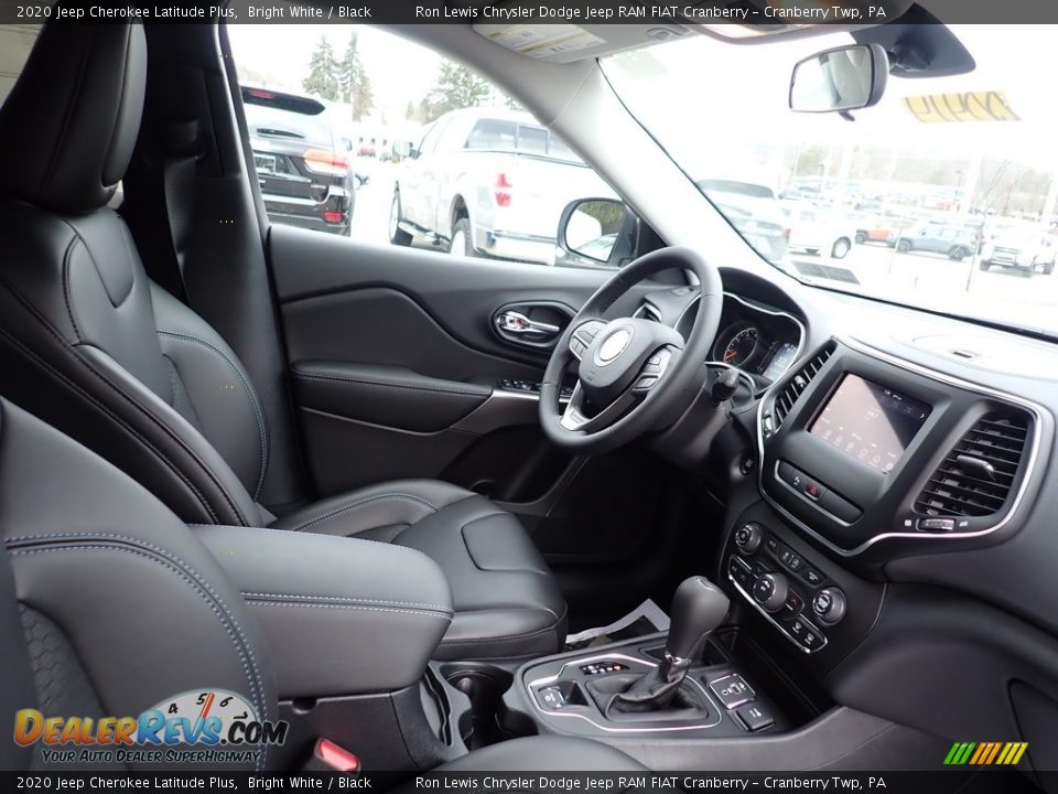 2020 Jeep Cherokee Latitude Plus Bright White / Black Photo #11