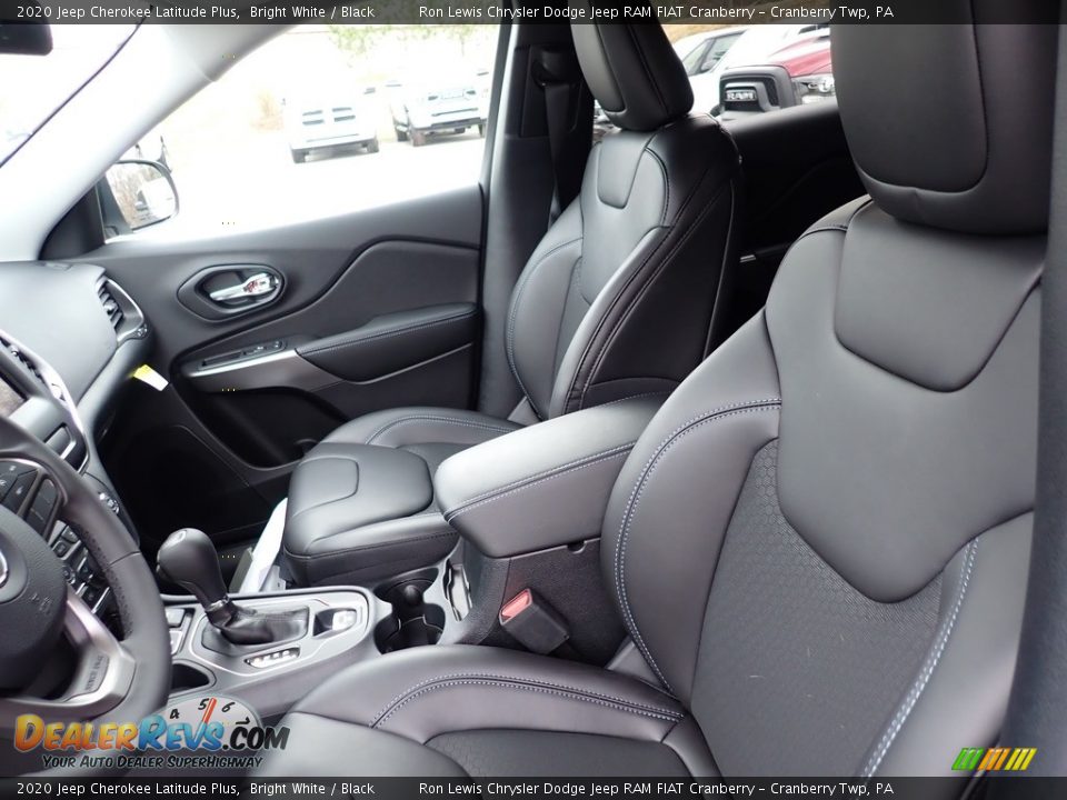 2020 Jeep Cherokee Latitude Plus Bright White / Black Photo #13