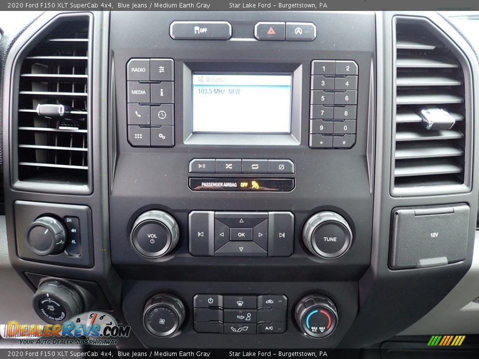 2020 Ford F150 XLT SuperCab 4x4 Blue Jeans / Medium Earth Gray Photo #20