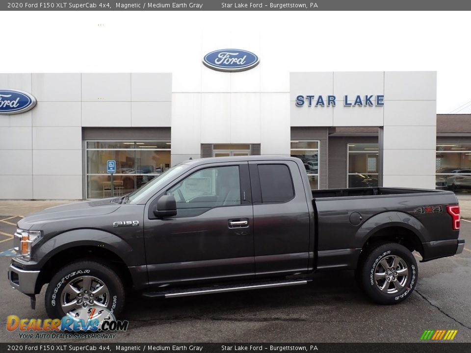 2020 Ford F150 XLT SuperCab 4x4 Magnetic / Medium Earth Gray Photo #1