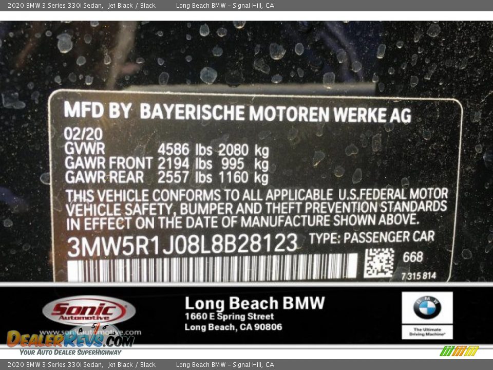 2020 BMW 3 Series 330i Sedan Jet Black / Black Photo #11