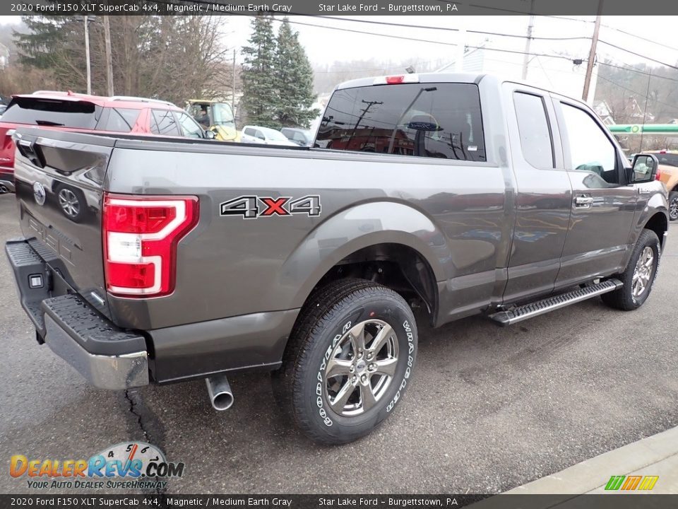2020 Ford F150 XLT SuperCab 4x4 Magnetic / Medium Earth Gray Photo #5