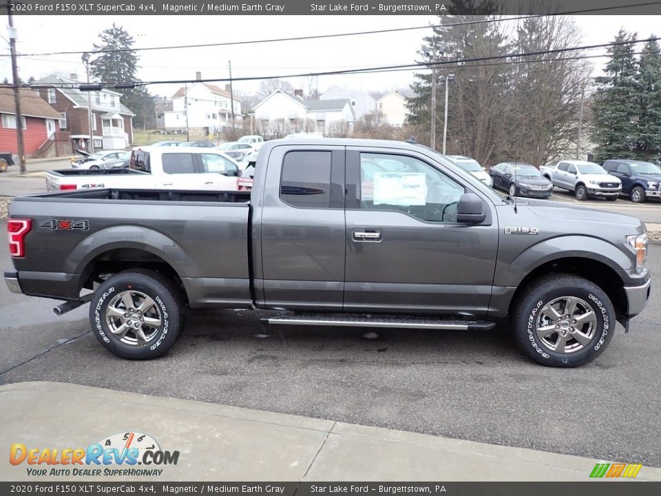 2020 Ford F150 XLT SuperCab 4x4 Magnetic / Medium Earth Gray Photo #6