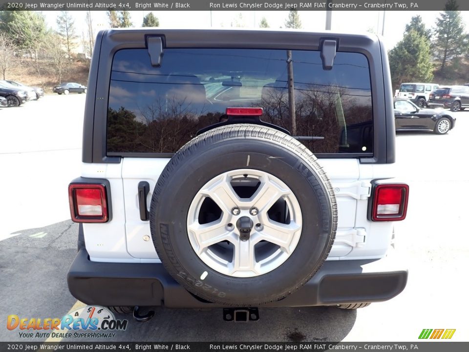 2020 Jeep Wrangler Unlimited Altitude 4x4 Bright White / Black Photo #4