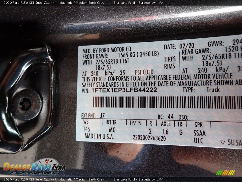 2020 Ford F150 XLT SuperCab 4x4 Magnetic / Medium Earth Gray Photo #15