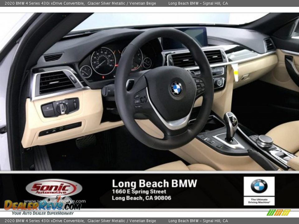 2020 BMW 4 Series 430i xDrive Convertible Glacier Silver Metallic / Venetian Beige Photo #4