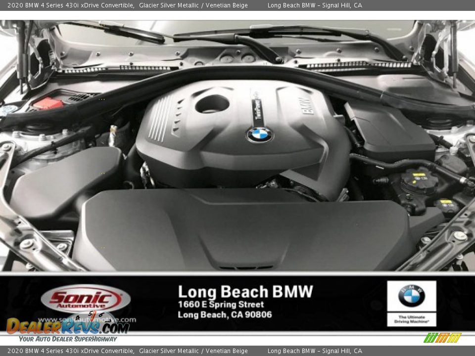2020 BMW 4 Series 430i xDrive Convertible Glacier Silver Metallic / Venetian Beige Photo #8