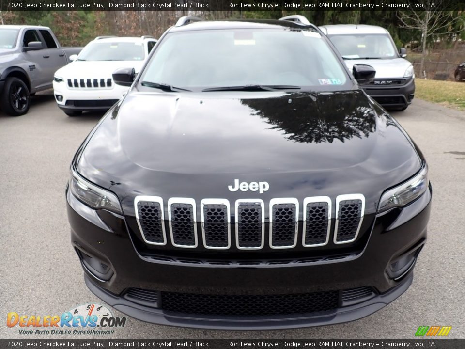 2020 Jeep Cherokee Latitude Plus Diamond Black Crystal Pearl / Black Photo #8