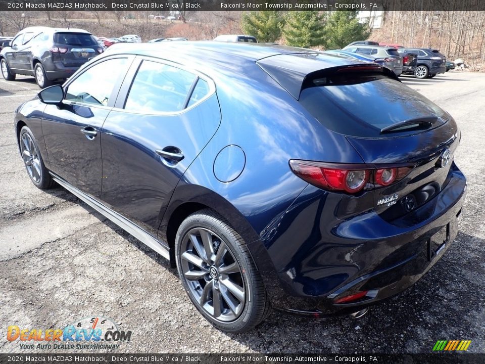 2020 Mazda MAZDA3 Hatchback Deep Crystal Blue Mica / Black Photo #6