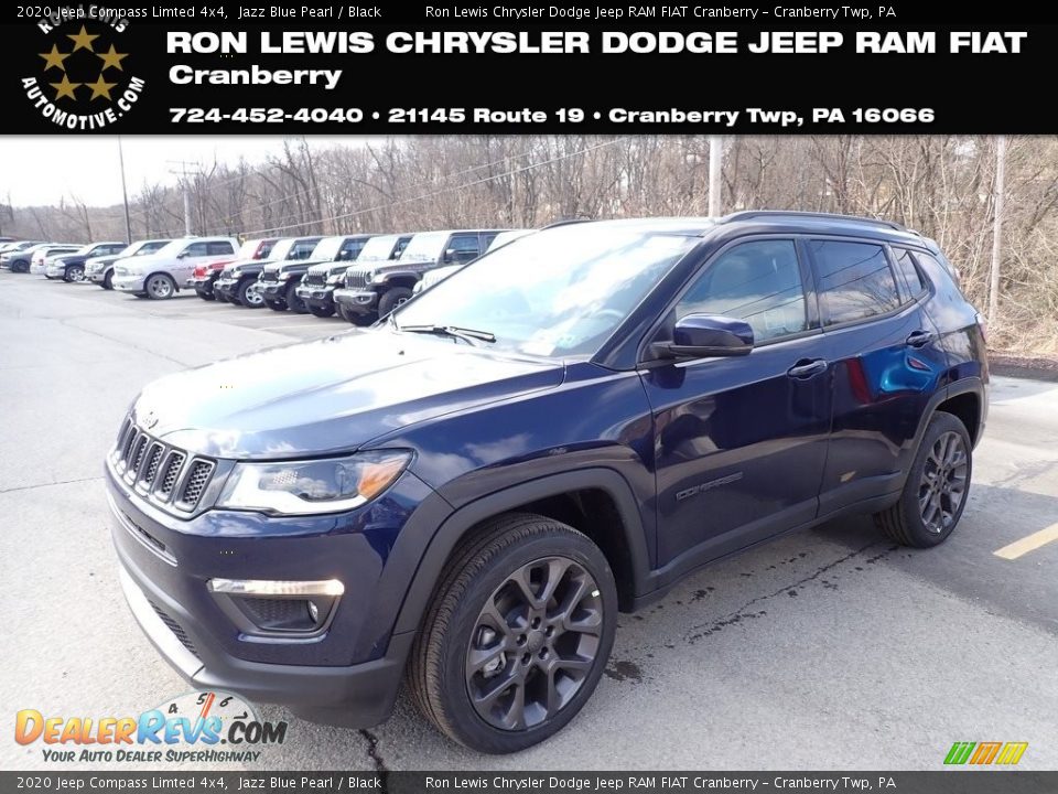 2020 Jeep Compass Limted 4x4 Jazz Blue Pearl / Black Photo #1