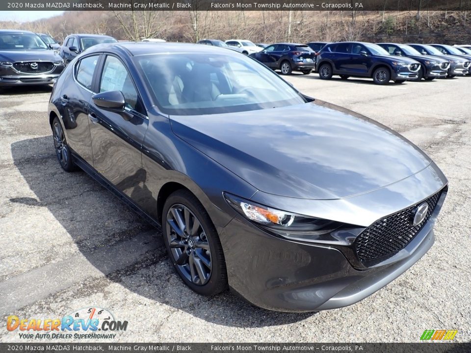 2020 Mazda MAZDA3 Hatchback Machine Gray Metallic / Black Photo #3