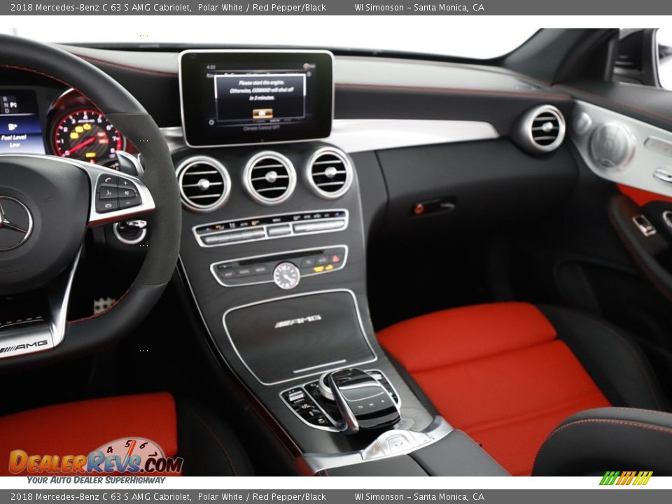 Dashboard of 2018 Mercedes-Benz C 63 S AMG Cabriolet Photo #14