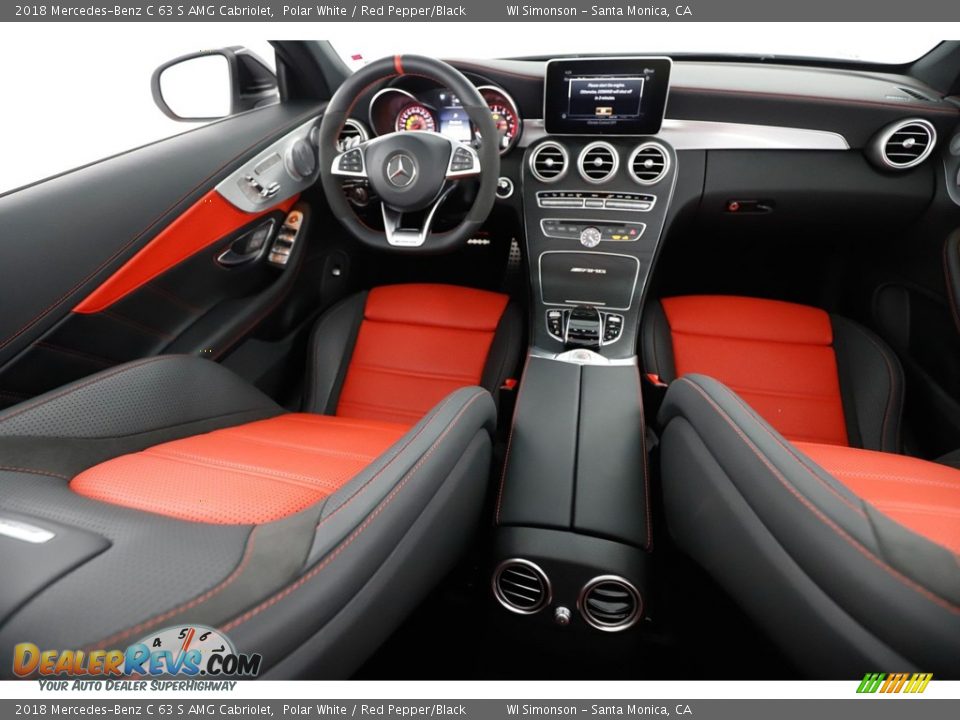 Red Pepper/Black Interior - 2018 Mercedes-Benz C 63 S AMG Cabriolet Photo #15