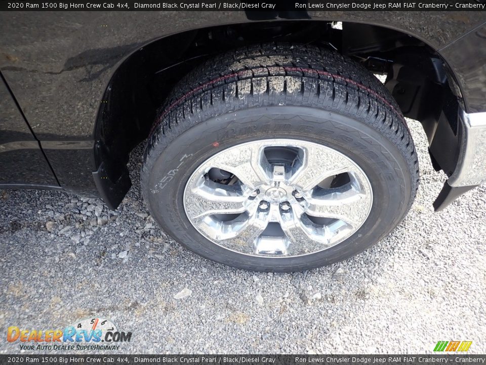 2020 Ram 1500 Big Horn Crew Cab 4x4 Diamond Black Crystal Pearl / Black/Diesel Gray Photo #9