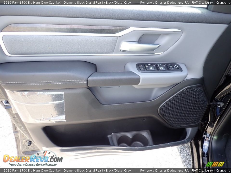 2020 Ram 1500 Big Horn Crew Cab 4x4 Diamond Black Crystal Pearl / Black/Diesel Gray Photo #14