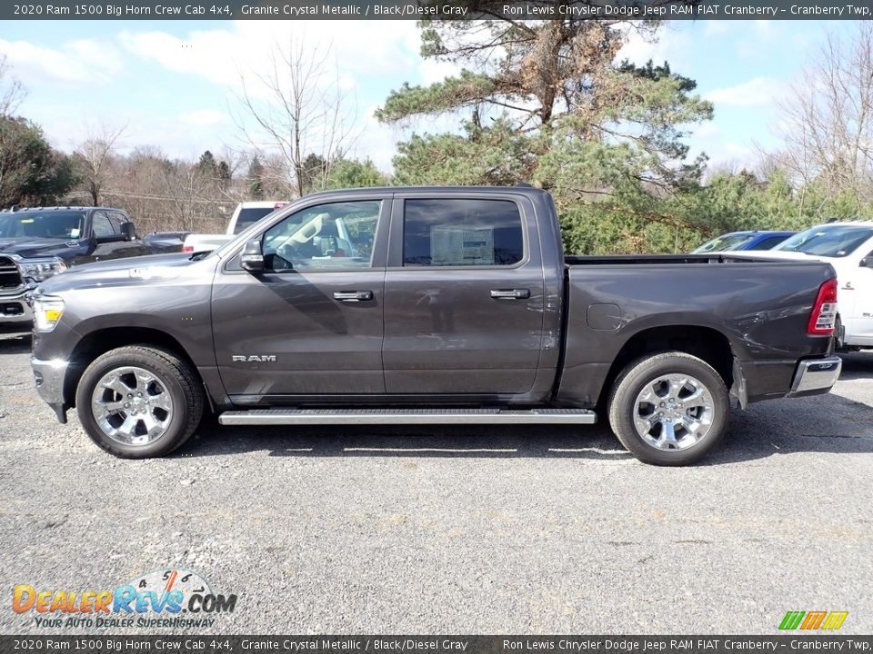 2020 Ram 1500 Big Horn Crew Cab 4x4 Granite Crystal Metallic / Black/Diesel Gray Photo #2