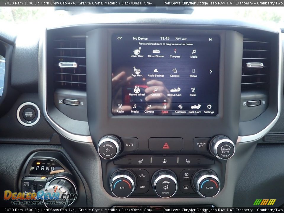 2020 Ram 1500 Big Horn Crew Cab 4x4 Granite Crystal Metallic / Black/Diesel Gray Photo #16