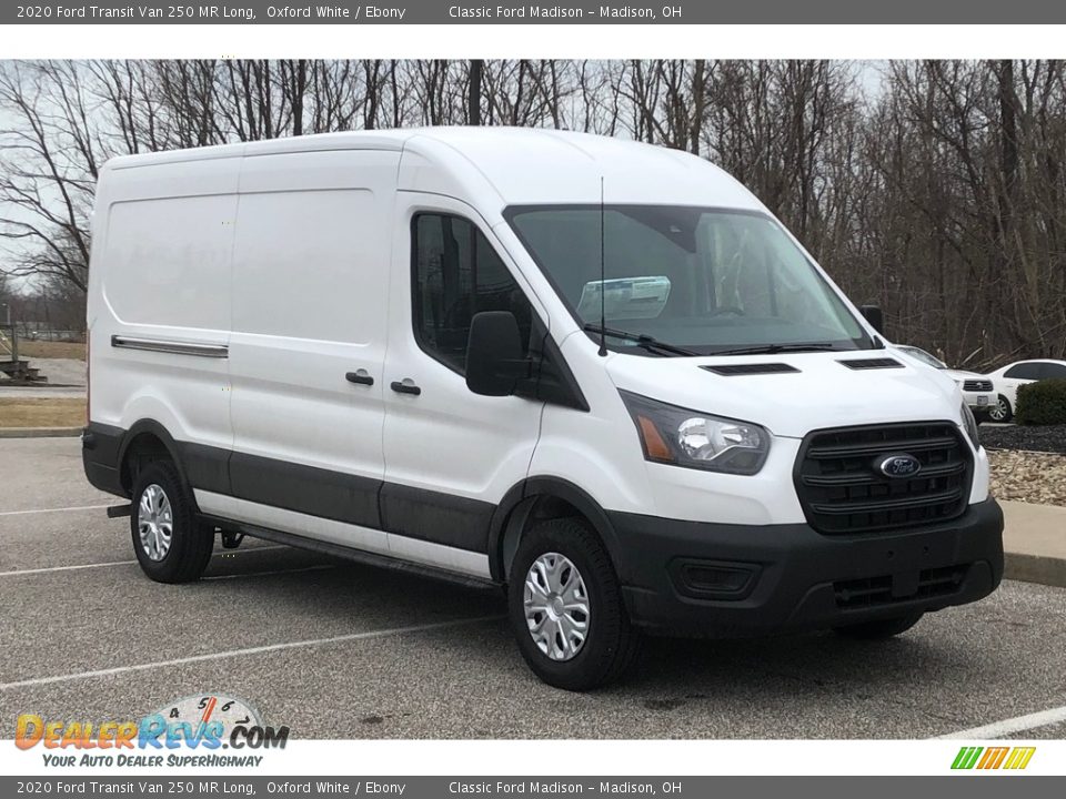 2020 Ford Transit Van 250 MR Long Oxford White / Ebony Photo #3