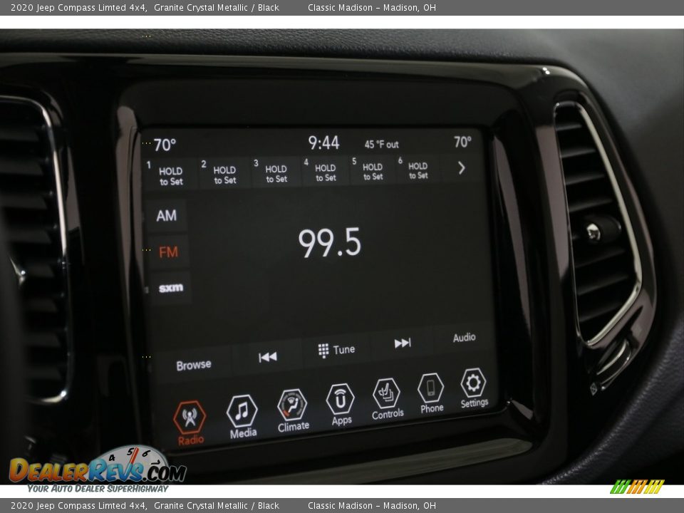 2020 Jeep Compass Limted 4x4 Granite Crystal Metallic / Black Photo #12