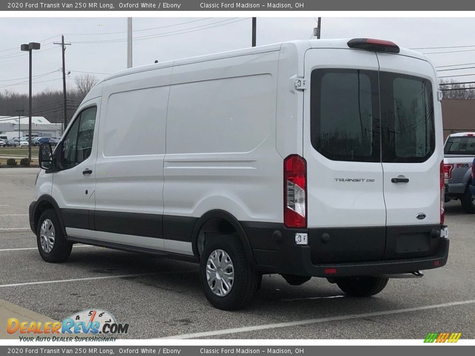 2020 Ford Transit Van 250 MR Long Oxford White / Ebony Photo #6