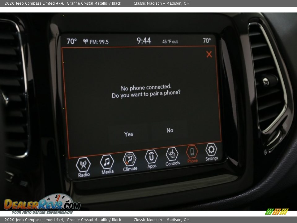 2020 Jeep Compass Limted 4x4 Granite Crystal Metallic / Black Photo #16