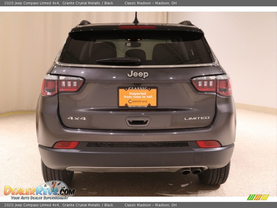 2020 Jeep Compass Limted 4x4 Granite Crystal Metallic / Black Photo #23