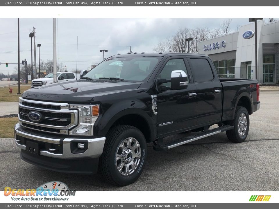 2020 Ford F350 Super Duty Lariat Crew Cab 4x4 Agate Black / Black Photo #2