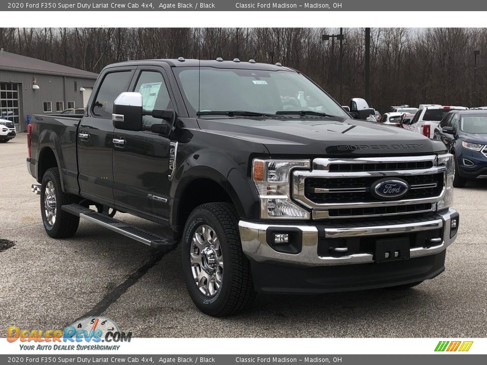 2020 Ford F350 Super Duty Lariat Crew Cab 4x4 Agate Black / Black Photo #3
