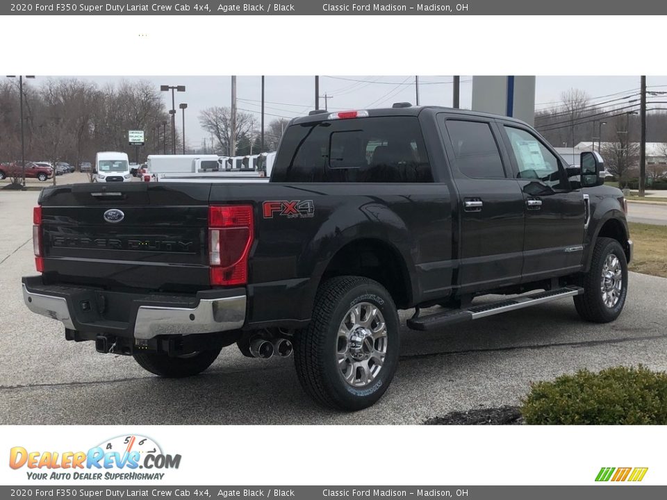 2020 Ford F350 Super Duty Lariat Crew Cab 4x4 Agate Black / Black Photo #5