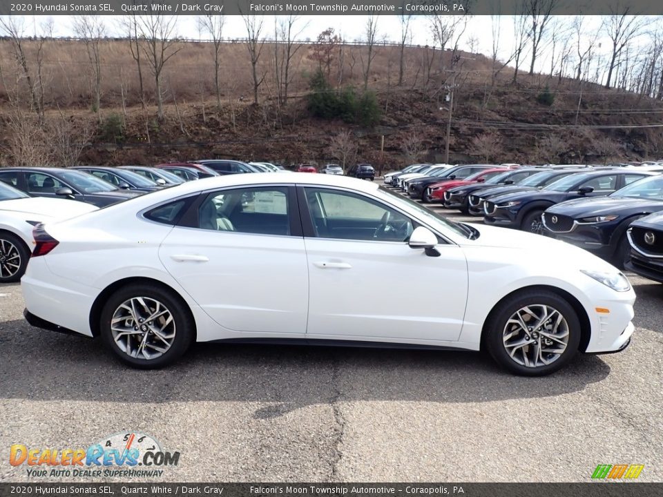 2020 Hyundai Sonata SEL Quartz White / Dark Gray Photo #1