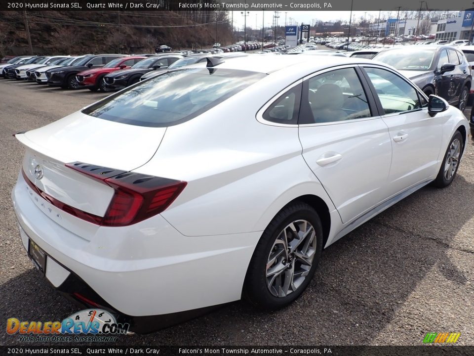 2020 Hyundai Sonata SEL Quartz White / Dark Gray Photo #2