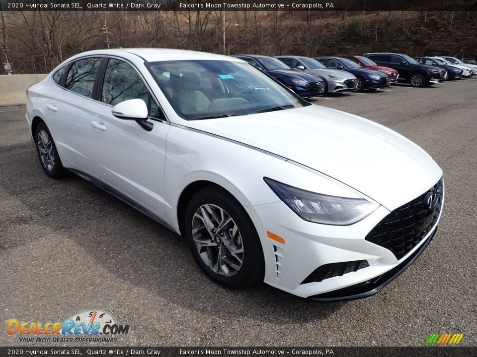 2020 Hyundai Sonata SEL Quartz White / Dark Gray Photo #3