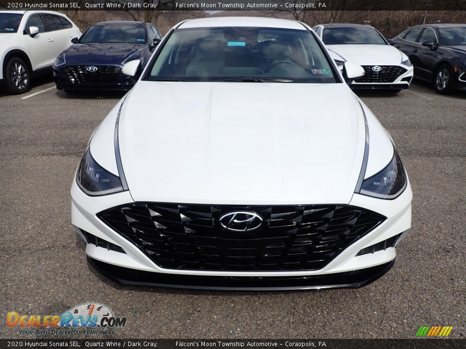 2020 Hyundai Sonata SEL Quartz White / Dark Gray Photo #4
